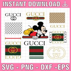 gucci logo bundle svg, chanel logo svg, lv logo svg, gucci logo svg, fashion logo svg, brand logo svg, trending svg