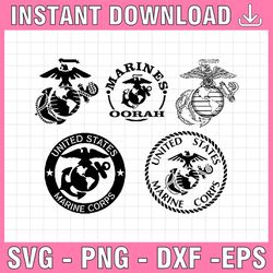 us marines vector svg, eps, dxf, png high res, jpg, pdf, webp cricut & silhouette cut files digital download active