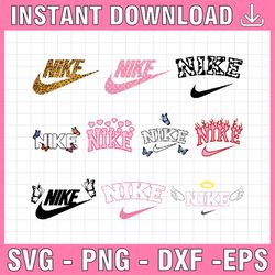 nike logo bundle svg, trending svg, nike logo svg, fashion brand svg, brand logo svg, digital download