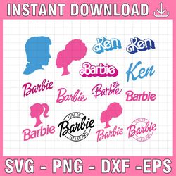 16 svgs bundle, doll svgs logo babie svg bundle, svg, princess silhouette, pink doll svg, girl svg, sticker clipart, svg