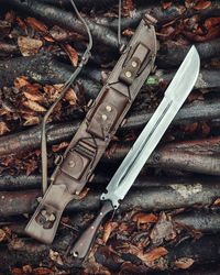 30'' handmade forest sword high carbon steel full tang blade with sheath best gift - new year gift by empire industry