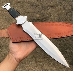 handmade high carbon steel full tang hunting sword with sheath best gift - by empire industry fixed blade gift