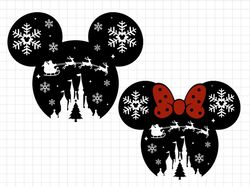 bundle merry christmas svg, magic castle christmas svg, mouse christmas svg, christmas friend svg, christmas holiday svg