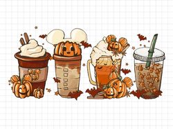 halloween coffee png, mouse halloween coffee, magic castle halloween, magical kingdom png, family vacation png, png file