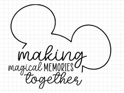 making memories svg, family trip svg, png, jpg, cut file, mickey mouse, minnie, magic, castle, silhouette, cricut, famil