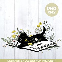 cute book cat, cat png for cat lover, cat mom, illustration cat, illustration art, cat lover, cat sublimation, black cat
