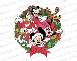 christmas mouse and friends png, christmas wreath png, christmas friends png, christmas squad png, merry christms png, d