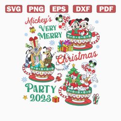 mickeys very merry christmas party 2023 png