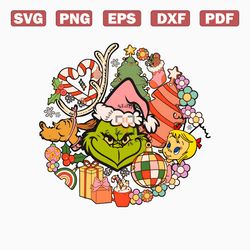 floral grinch cindy lou who png