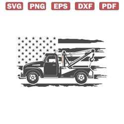 tow truck svg | us tow truck svg | tow truck clipart | towing truck svg | tow