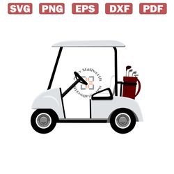 golf cart svg | vector golf cart clipart | golf cart cut file | golf cart svg jpg eps pdf png dxf dow