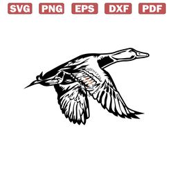 flying duck svg | mallard duck svg | duck hunting svg decals graphics | cricut cuttin