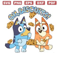 oh biscuits bluey bingo cartoon png