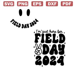 retro im just here for field day 2024 svg