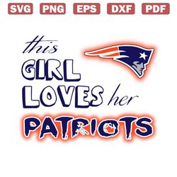 retro this girl loves her patriots svg