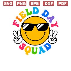 school out field day smiley face svg