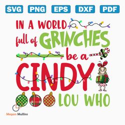 in a world full of grinchmas svg, merry grinchmas svg, christmas svg, xmas holiday svg, holiday season, christmas lights