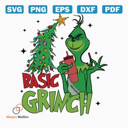 basic grinch boojee stanley christmas tree svg cricut files