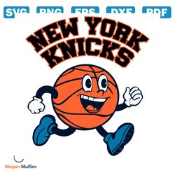 new york knicks basketball running svg