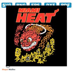 miami heat nba x brain dead svg