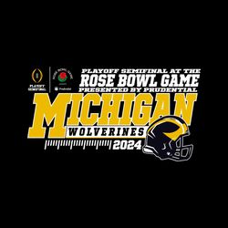 michigan wolverines 2024 rose bowl game svg