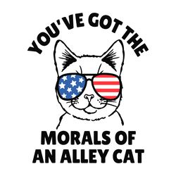 you have got the morals of an alley cat funny election svg
