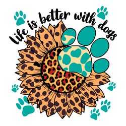 national dog day dog lovers life is better with dogs svg