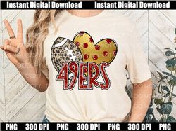 49ers shirt design, 49ers png, peace love 49ers, 49ers football, 49ers sublimation, team spirit png, football png, 49ers