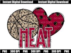 heat png, peace love heat, heat basketball, heat sublimation, team spirit png, basketball png, heat fan, heat doodle