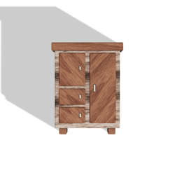 miniature wardrobe 1:24 scale 3d model