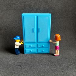 miniature wardrobe 1:24 scale 3d model