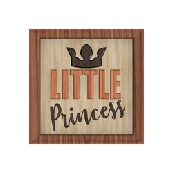 little princess plaque stl files for cnc or 3d printing