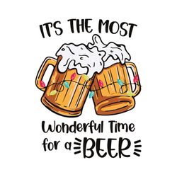 the most wonderful time for a beer svg