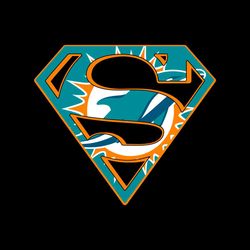 the miami dolphins superman logo svg