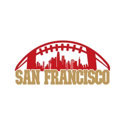 san francisco football skyline svg digital download