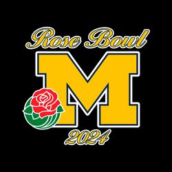 rose bowl 2024 michigan wolverines svg digital download