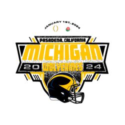 2024 michigan wolverines pasadena california svg