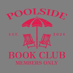 poolside book club est 2024 member only svg