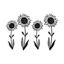sunflower svg - svg digital download files