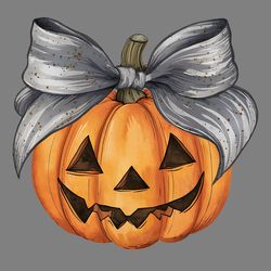 retro halloween coquette pumpkin fall vibes png