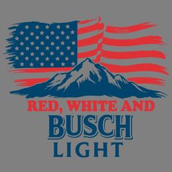 red white and busch light us flag patriotic beer svg