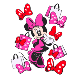 cute minnie mouse fashion shopping svg digital download files