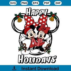 minnie and mickey happy holidays png