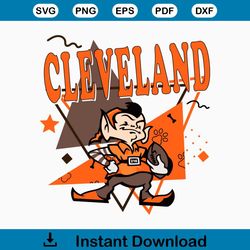 brownie the elf cleveland browns football svg