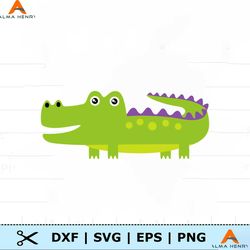 alligator svg, gator, cute reptile, swamp, crocodile, baby zoo animals