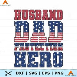 husband dad protection hero usa flag png