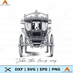 take the long way colin bridgerton carriage svg