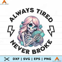 skull always tired never broke png