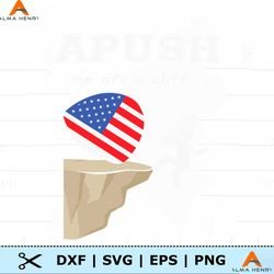 apush me off a cliff usa flag svg