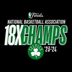 national basketball association celtics 18x champs svg